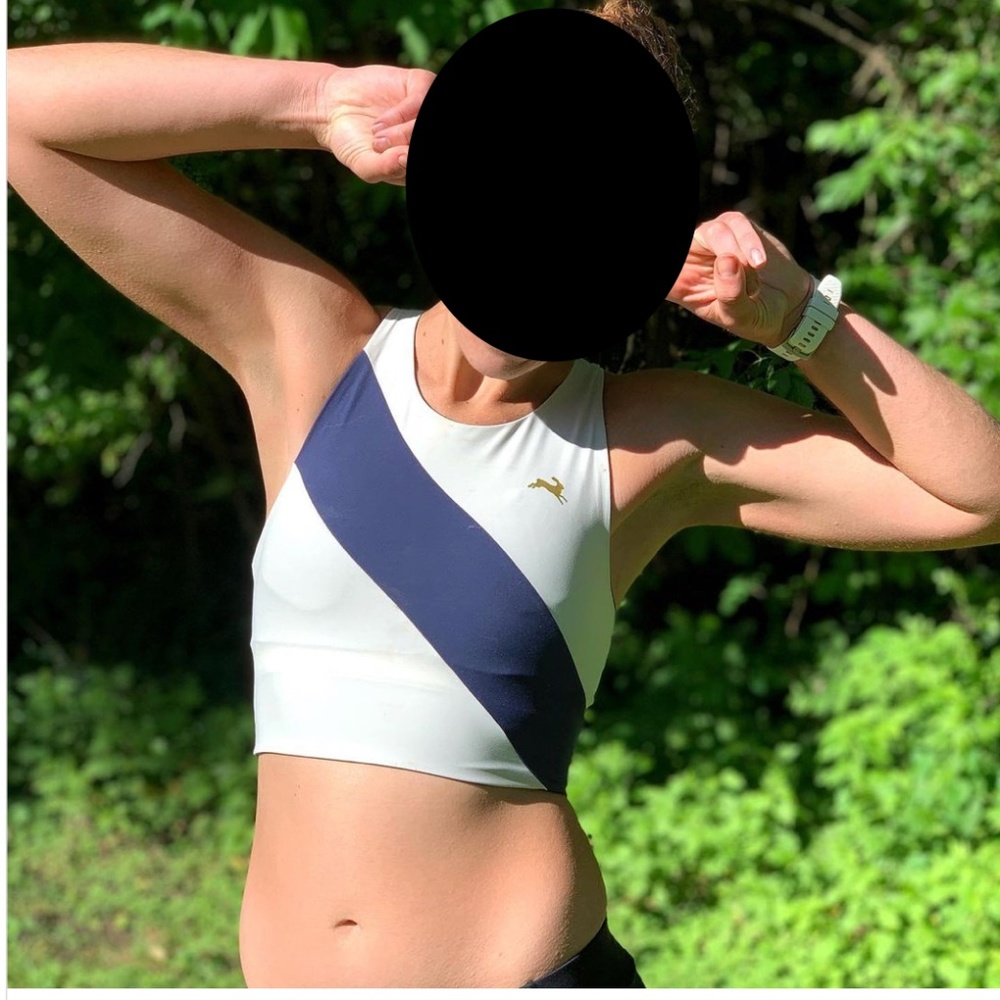 Tracksmith Bell Lap Racing Crop Top